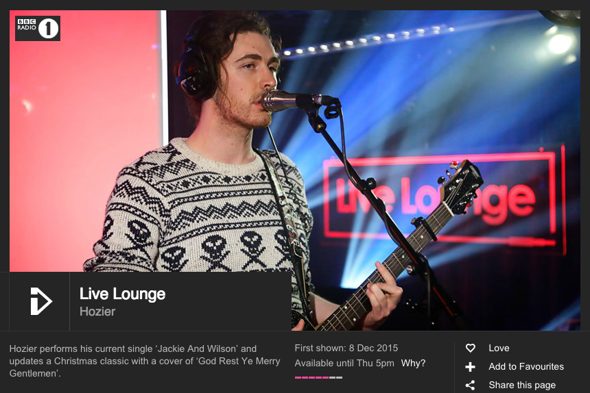 BBC Live Lounge God Rest Ye Merry Gentlemen