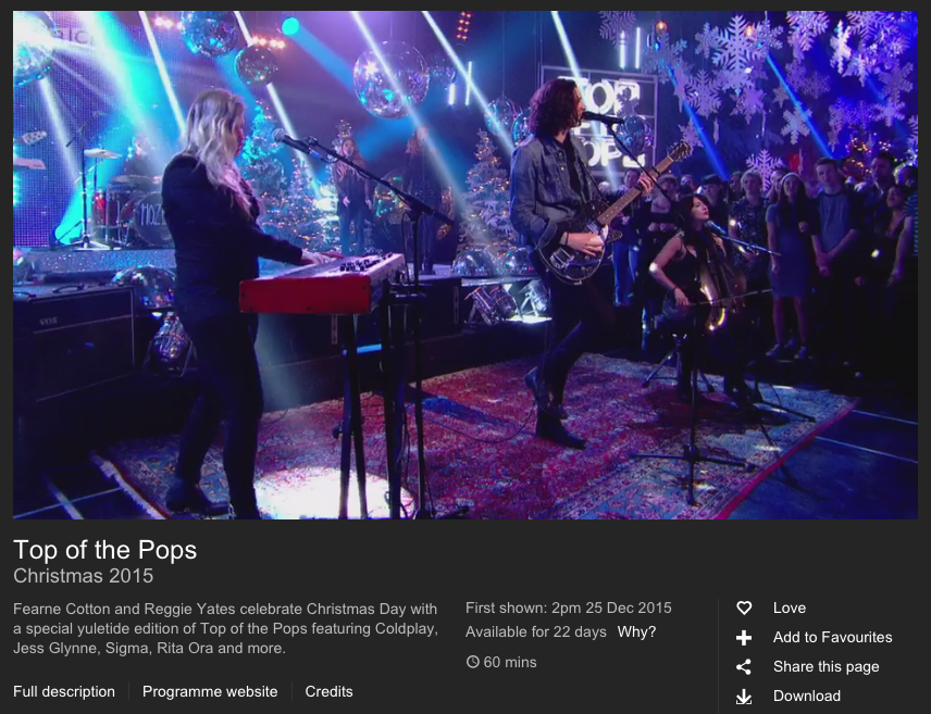 BBC iPlayer Hozier Top of the Pops