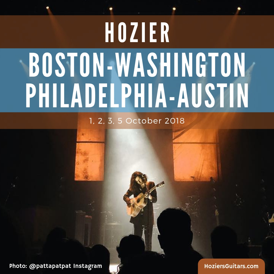 Hozier Tour 2018-Boston-Washington-Philadelphia-Austin